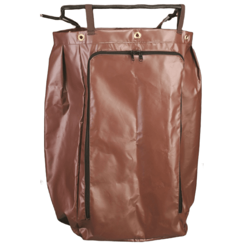 Bolsa de Vinilo Federal Industrial Textile® HD para Carritos de Limpieza con Parte Delantera Abierta, Marrón